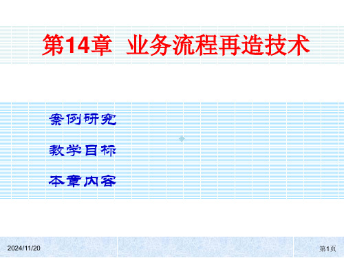 ERP系统原理与实施之业务流程再造技术优选全文