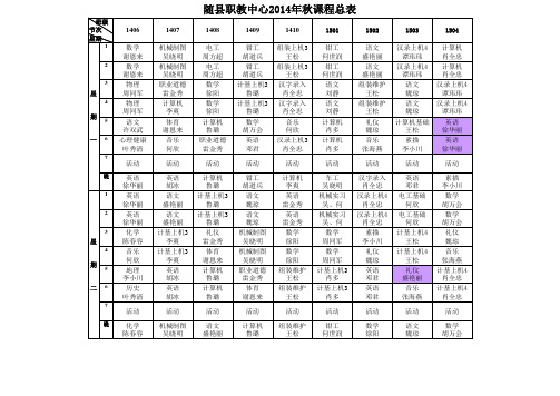 实习后课程表2