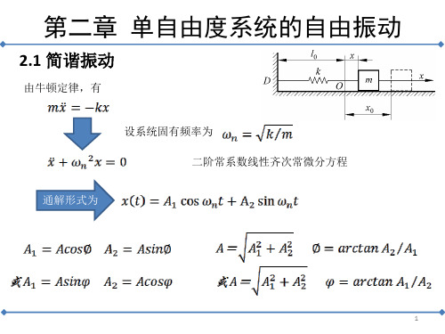 第二章 单自由度系统的自由振动