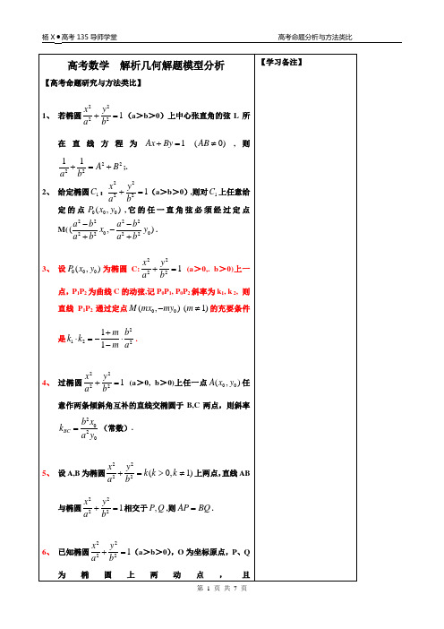 徐汇恒高补习班 精品教案