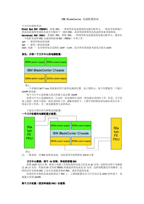 IBM BladeCenter 电源配置指南