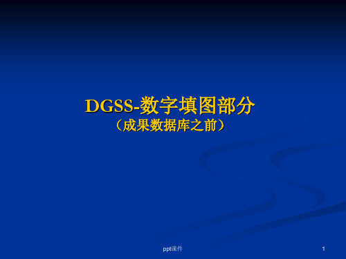 数字填图(DGSS)操作步骤