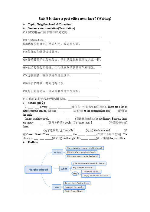 2021-2022学年人教版七年级英语下册Unit8Isthereapostofficenearhe