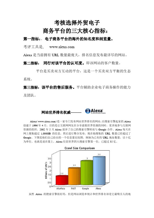 阿里巴巴、中国制造网、环球资源的数据分析比较