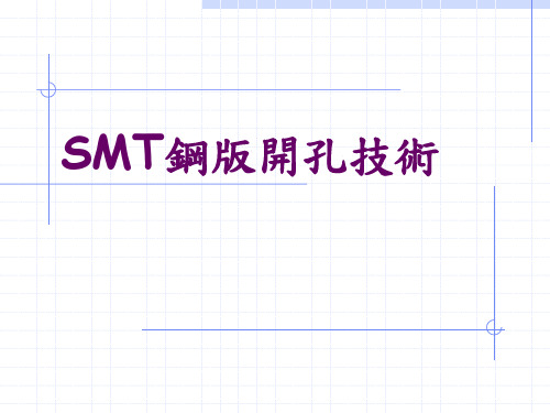 SMT钢版开孔技术