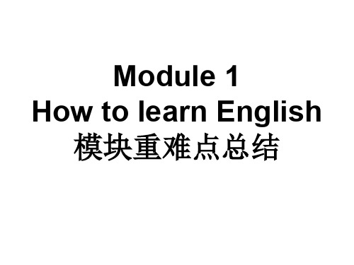 八年级英语how-to-learn-english课件