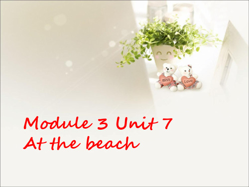 Module 3 Unit 7 At the beach课件