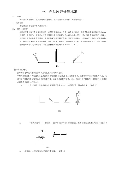 折弯展开计算标准