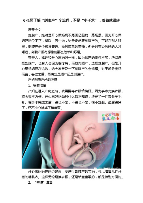 6张图了解“剖腹产”全流程，不是“小手术”，看着就很疼