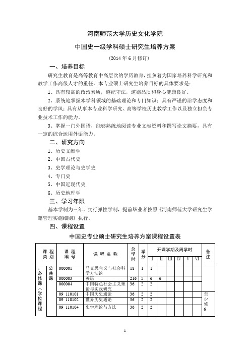 河南师范大学历史文化学院