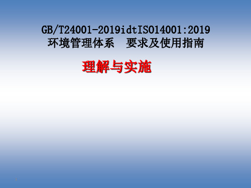 环境管理体系  要求及使用指南