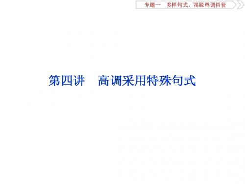 2019年高考英语新精准大一轮语法专项突破 (19)