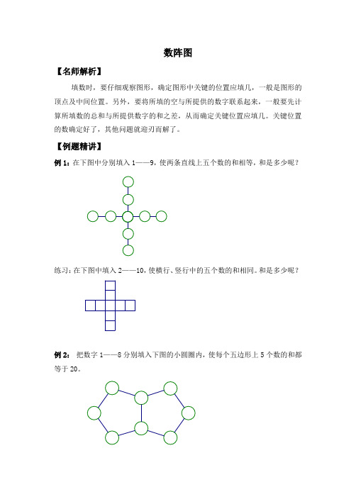 【奥数小神童】三年级数学竞赛试题- 树阵图  北师大版(含答案)