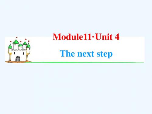 牛津译林版选修11unit 4《the next step》ppt课件3