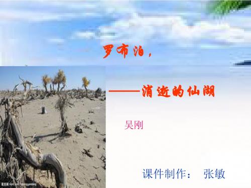 罗布泊,消逝的仙湖PPT220 人教版