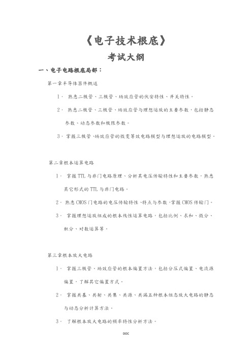 东南大学电子科学与工程学院考研复习大纲