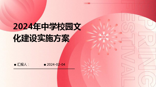 2024年中学校园文化建设实施方案