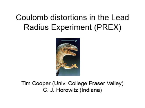 Coulomb Distrotions in PREX - Jefferson Lab：在库仑distrotions前缀-杰佛逊实验室