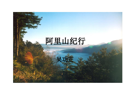 《阿里山纪行》ppt课件9