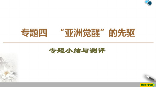 高中人民版历史选修4专题4 专题小结与测评课件PPT