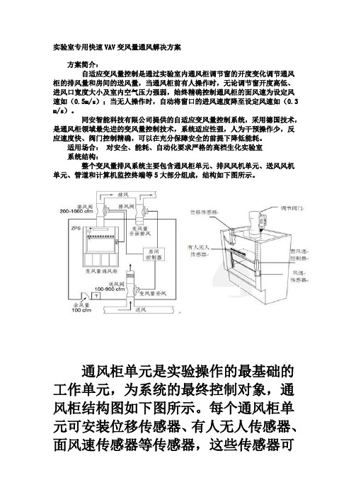 实验室专用快速VAV变风量通风解决方案教案