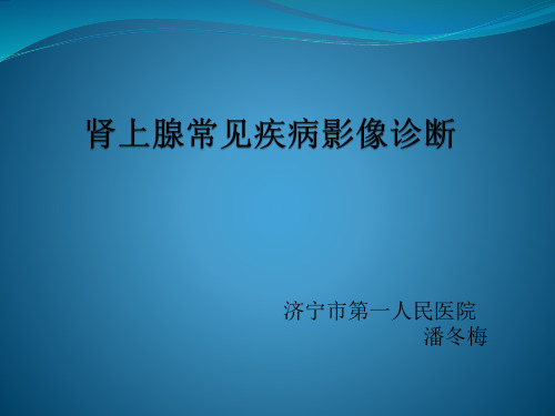 肾上腺常见疾病的影像诊断---