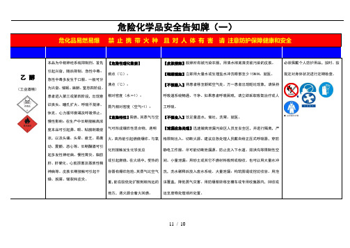 危险化学品安全告知牌