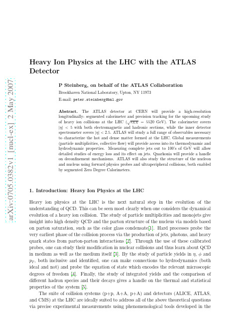 Heavy Ion Physics at the LHC with the ATLAS Detector