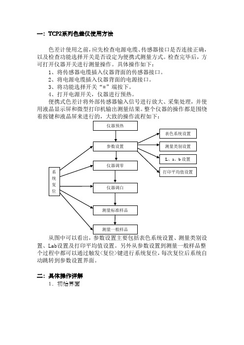 色差仪使用方法