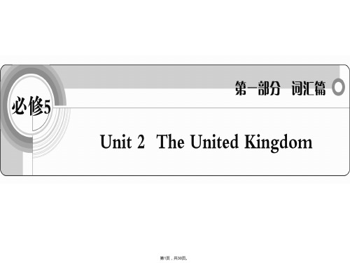 2012英语词汇篇人教版必修5-unit-2《The-United-Kingdom》课件