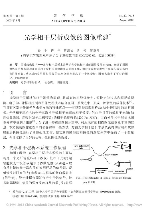 光学相干层析成像的图像重建