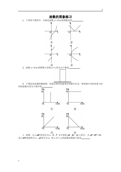 江苏省高一数学苏教版必修1课后训练：2.1.1函数的概念和图象第2课时 Word版含解析