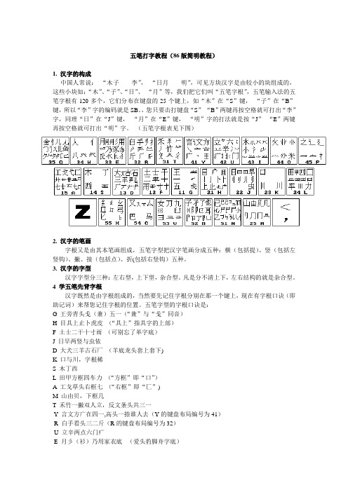 王码五笔打字教程