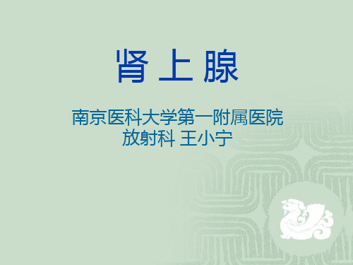 肾上腺影像学表现