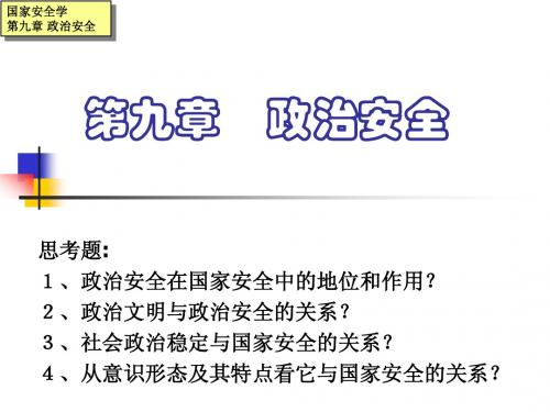 国家安全学9
