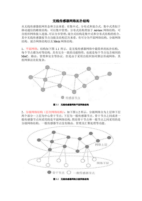 传感器拓扑结构以及节点结构