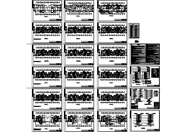 某小区六层住宅楼电气设计全套图纸