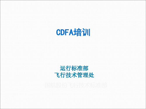 CDFA实用课程培训PPT(43张)