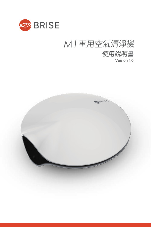M1車用空氣清淨機01 重要安全指示说明书