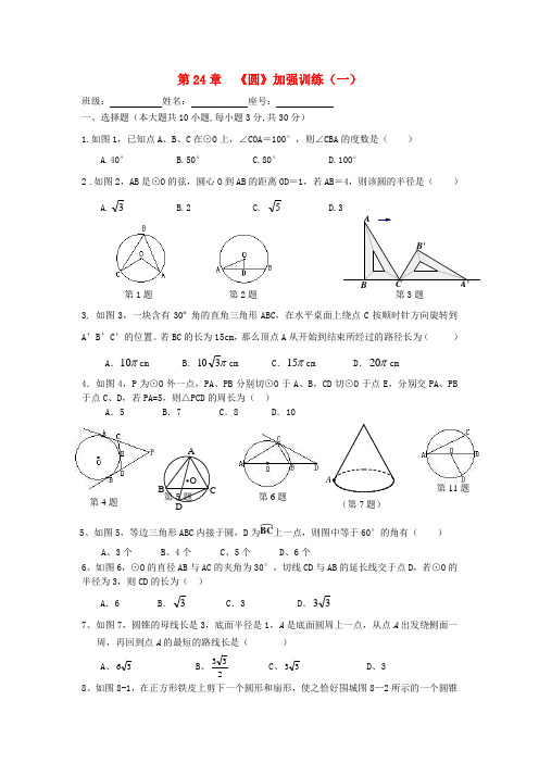 最新-广东省广州市白云区九年级数学上册《第24章 圆》