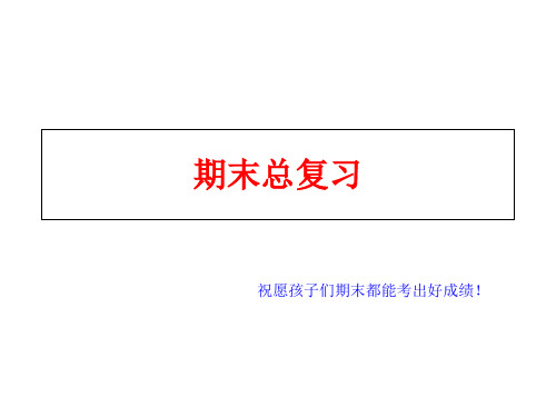 人教版七年级下册数学期末总复习课件