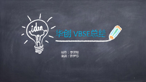 VBSE实训总结PPT演示课件