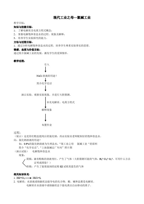 现代工业之母---氯碱工业