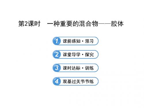 【高中化学】一种重要的混合物——胶体PPT课件11