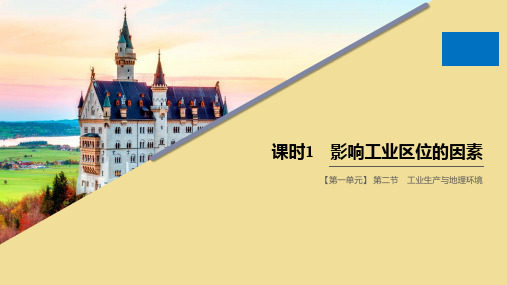 高中地理第3单元产业活动与地理环境第二节工业生产与地理环境课时1影响工业区位的因素课件鲁教版必修2