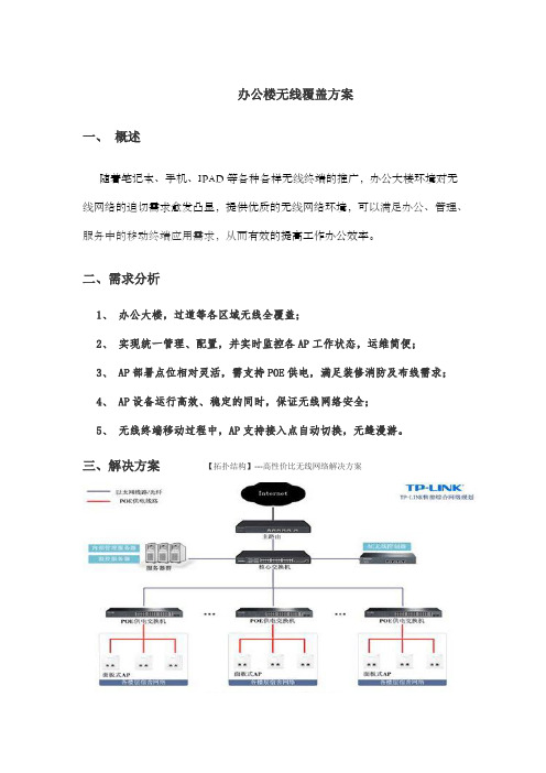 办公楼无线覆盖方案及报价清单