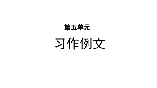 部编版小学六年级语文上册习作例文《爸爸的计划 小站》精美PPT课件