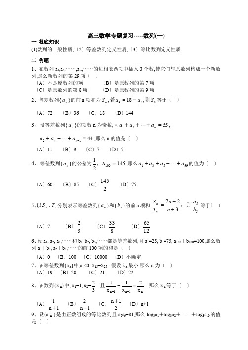 高三数学专题复习22.