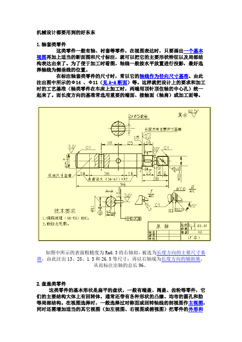 机械设计  必须知道的东西