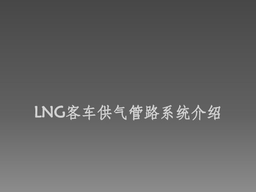 LNG管路系统介绍精讲